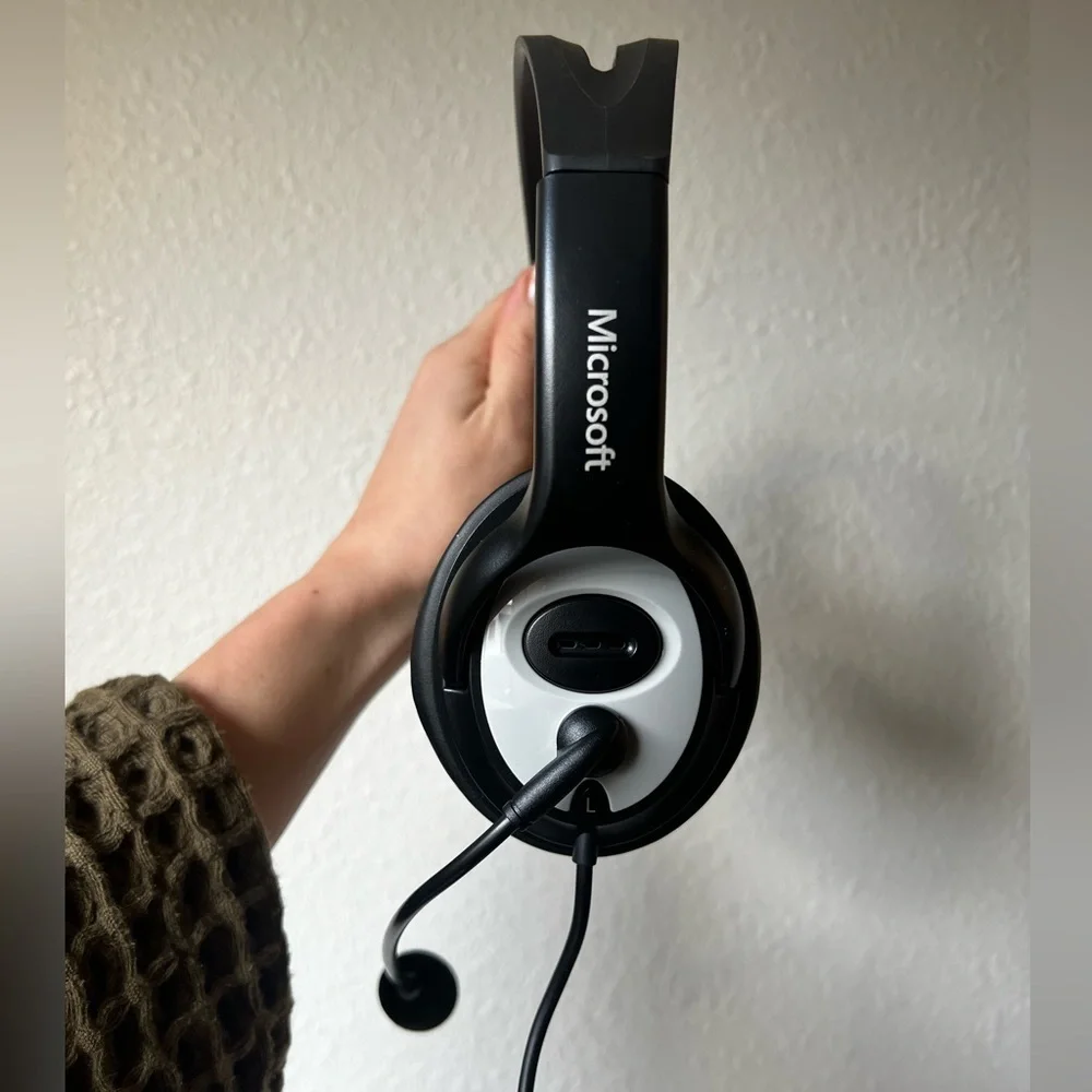 New- Open Box - Microsoft lifechat lx-3000 headset- over ear with microphone